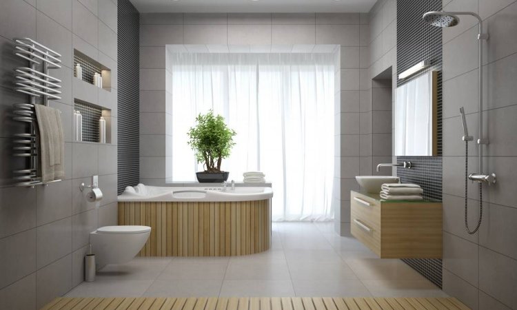 Agrémention d'espace de détente par des meubles de salle de bain de qualité - Chambéry - BMA - Bertrand Menuiserie Agencement 